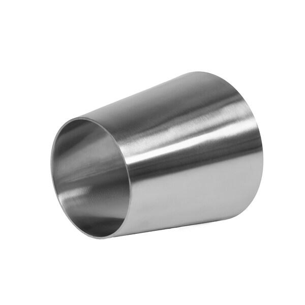 Steel & Obrien 2" x 1" Conc. Butt Weld Reducer - 4" Long 304SS Polished 31W-2X1-7-304 - main